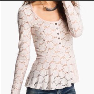 Free People Lace Top